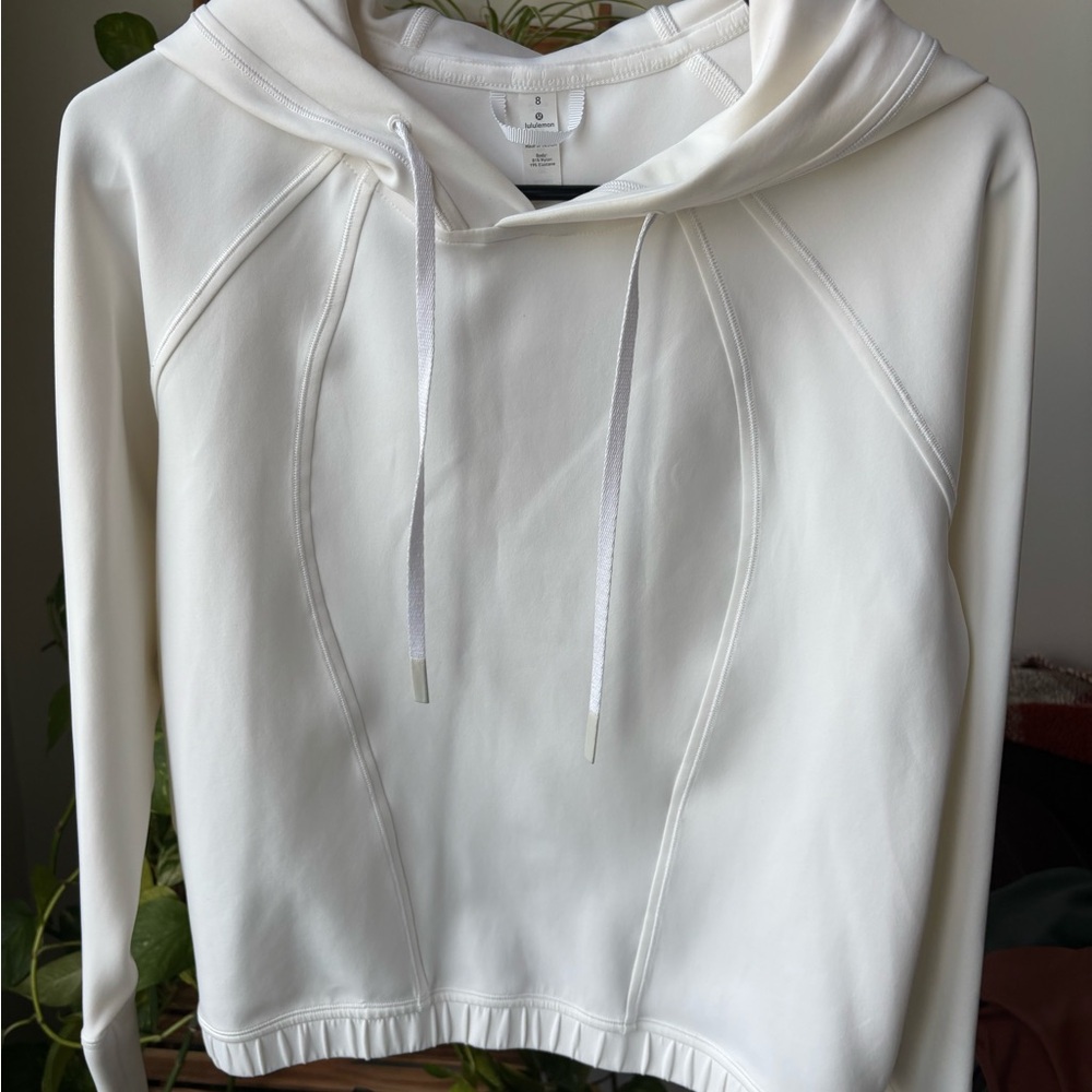 White Hoodie Top